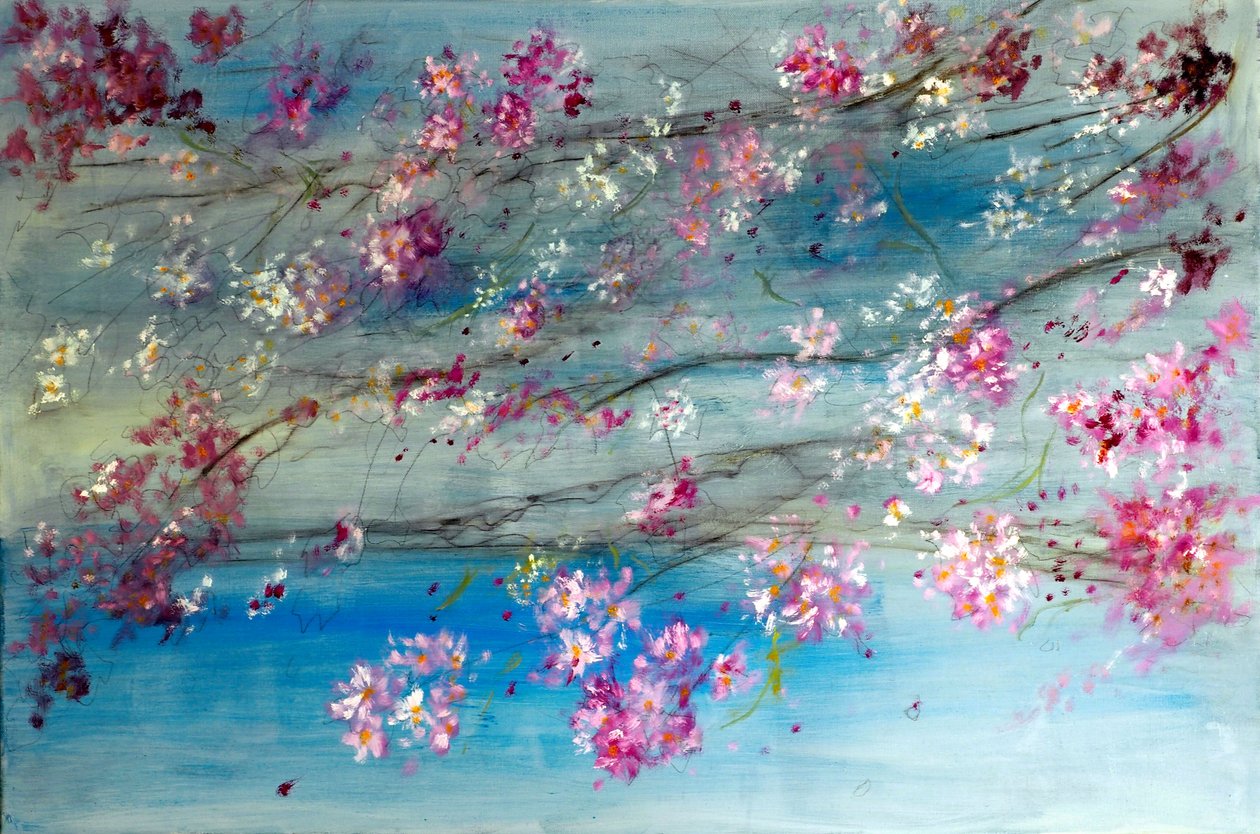 Blooming Cherry Blossoms of Japan, 2020 by Ruslana Levandovska