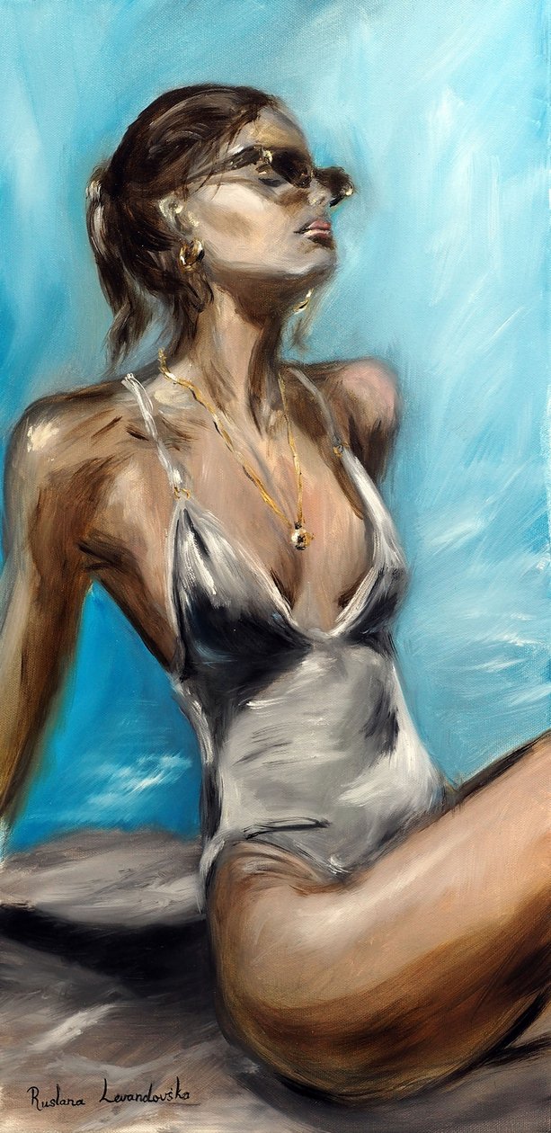 By the Pool by Ruslana Levandovska