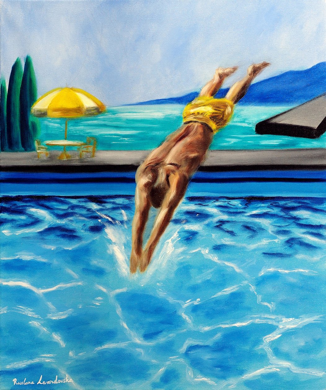 Into the Blue, 2025 by Ruslana Levandovska
