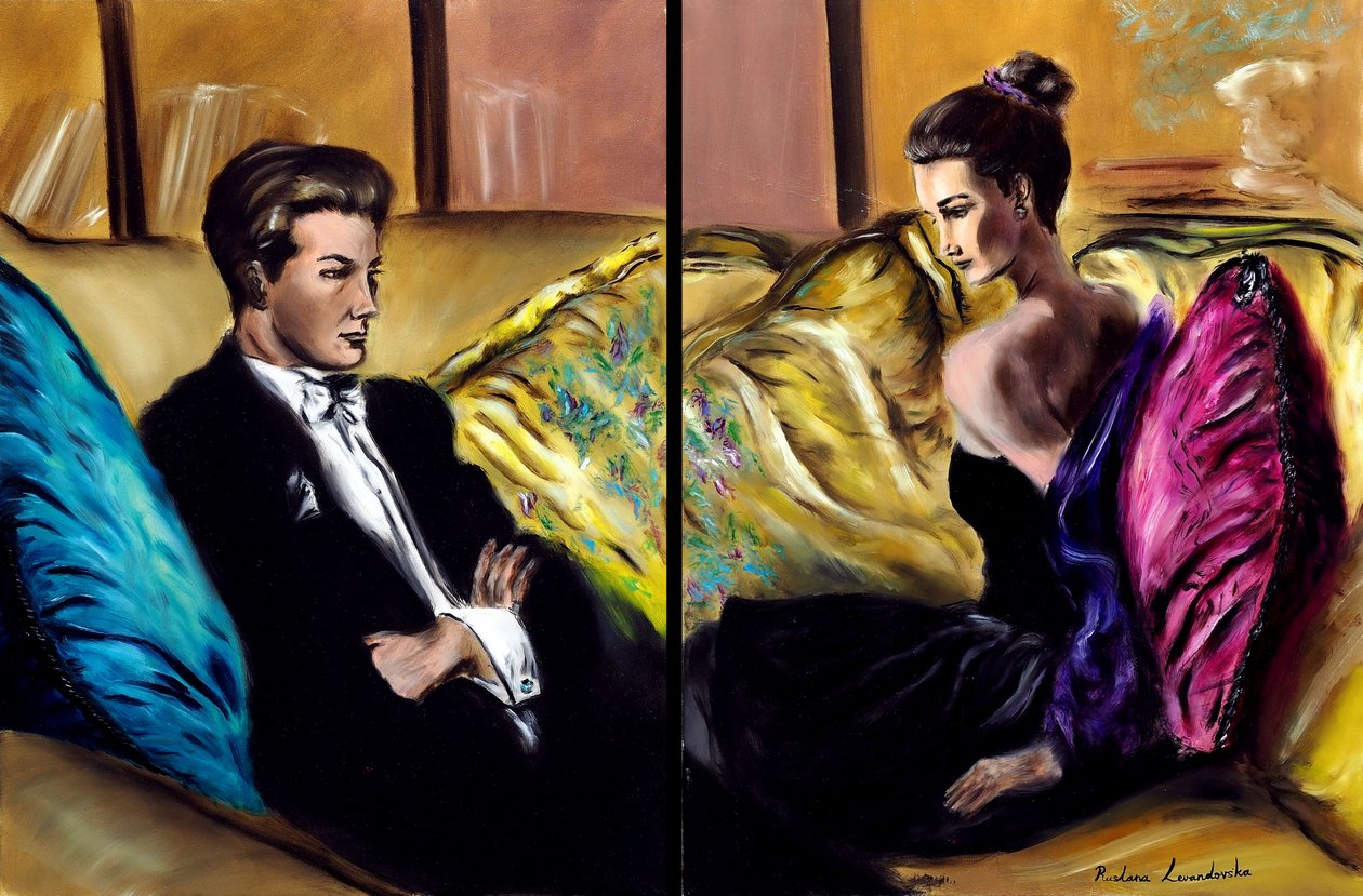 Longing - diptych, 2024 by Ruslana Levandovska