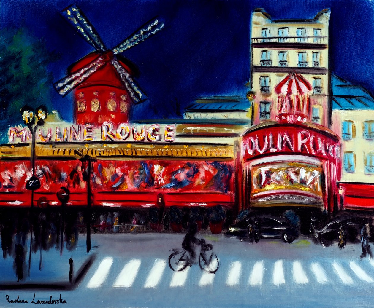 Moulin Rouge Evening Paris, 2024 by Ruslana Levandovska