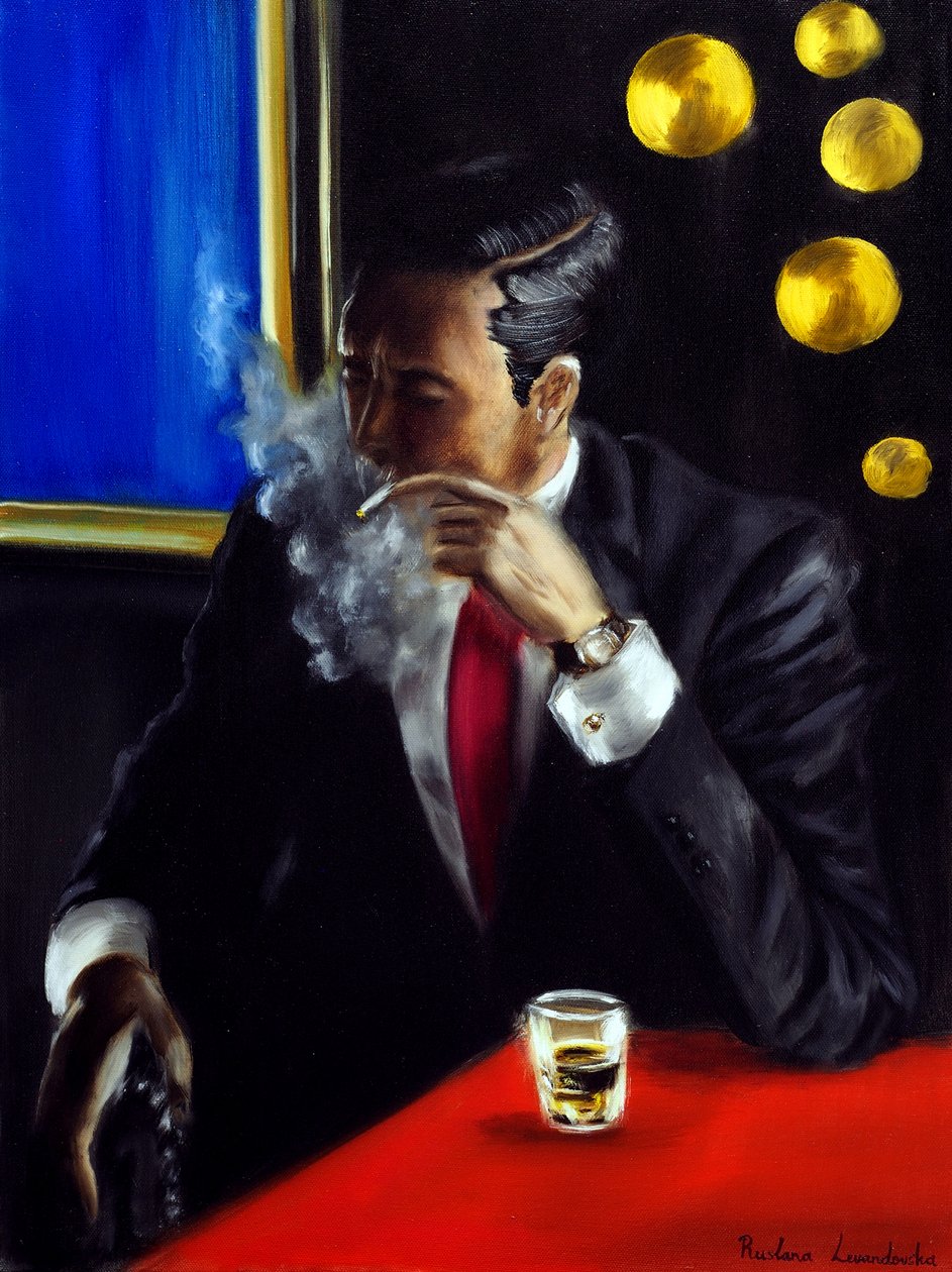 Noir Reflection, 2024 by Ruslana Levandovska