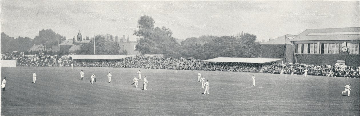 University Cricket Match at Lords, c1896 by Russell and Sons