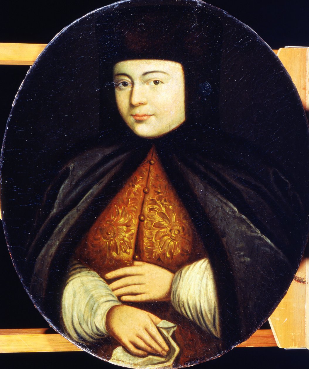 Portrait of Natalia Kirillovna Naryshkina (1651-94) by Russian School