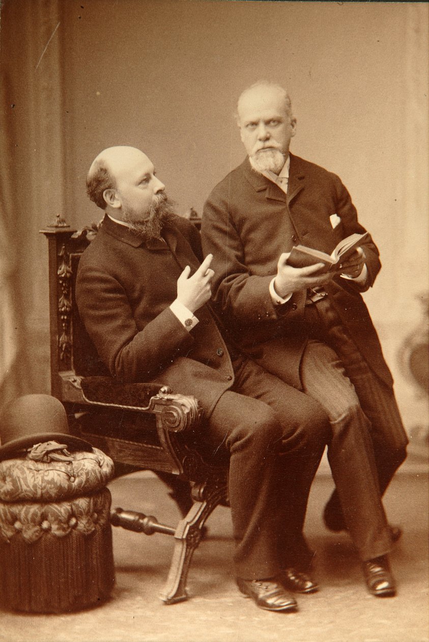 Artist Pavel Vassilievich Shukovsky (1846-1912) Historian Alexander Onegin (Otto) in Weimar by Russian Photographer