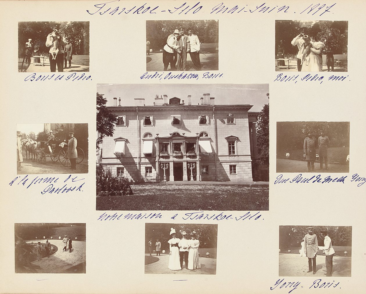 The Russian Imperial Family, Page from an Album of Photographs, c.1897-99 by Russian Photographer