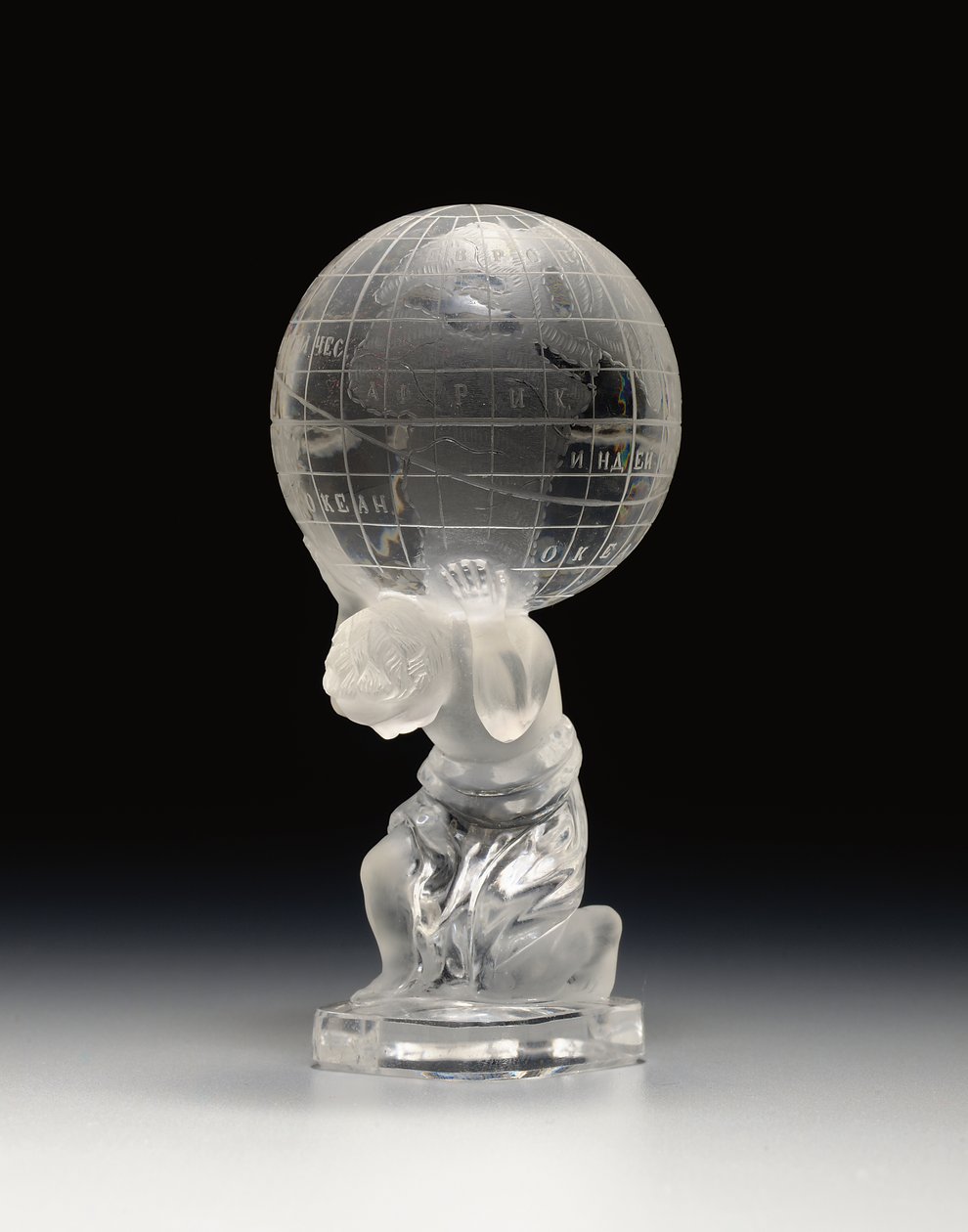 Hand-Seal Carved as Atlas by Russian School