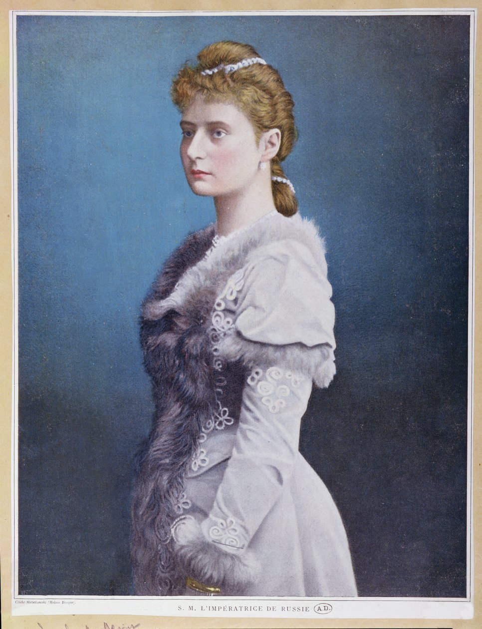 Portrait of Tsarina Alexandra Feodorovna by Russian School