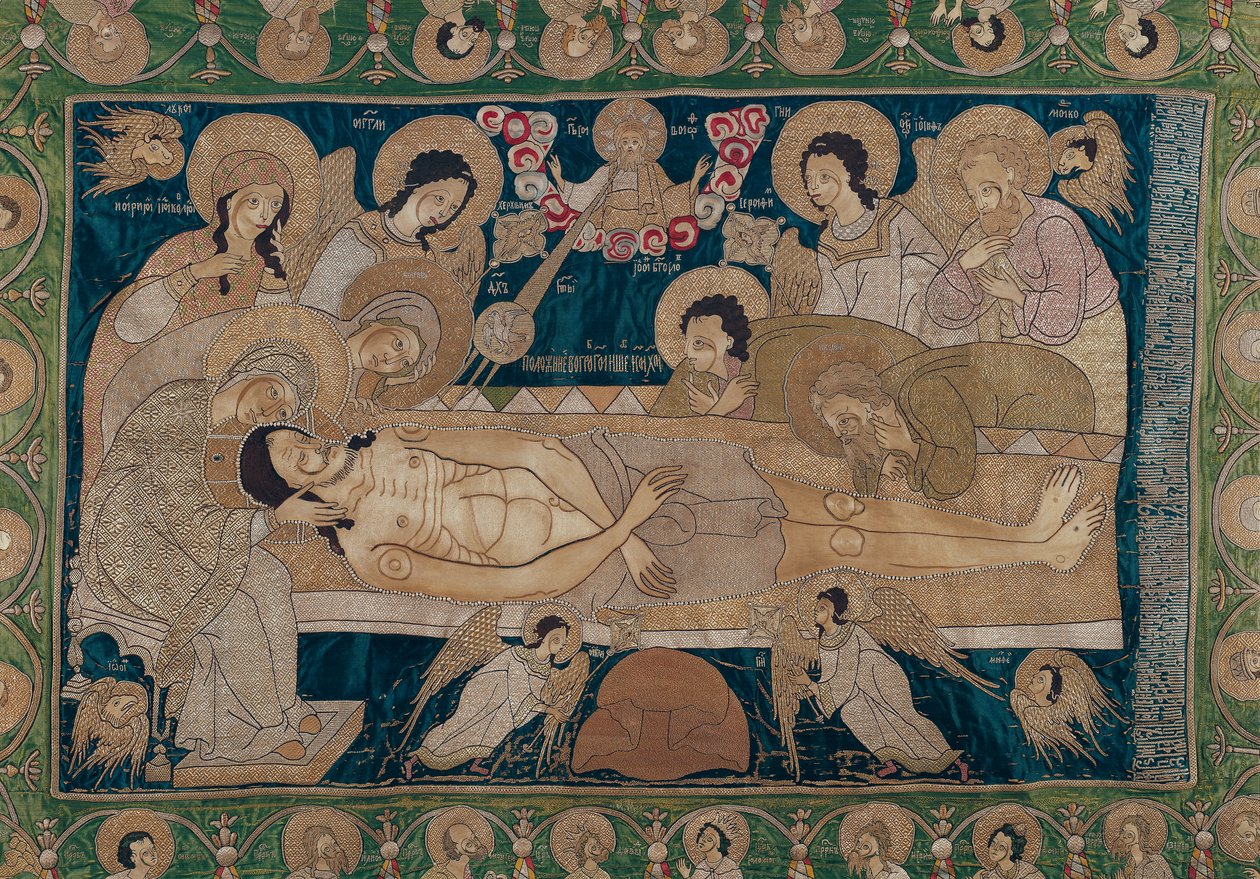 The Entombment, Moscow School by Russian School