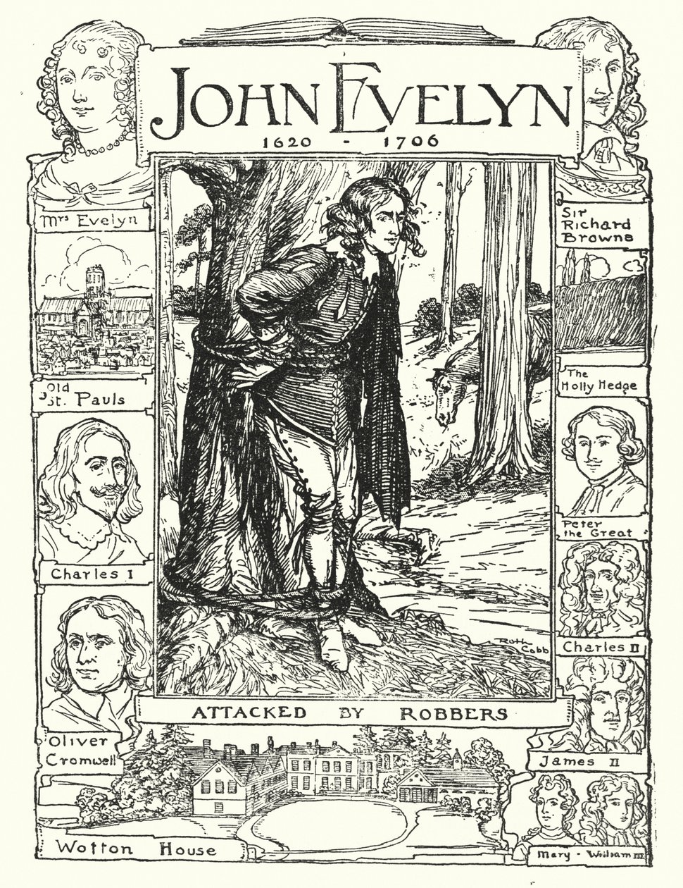 John Evelyn Attacked by Robbers by Ruth Cobb