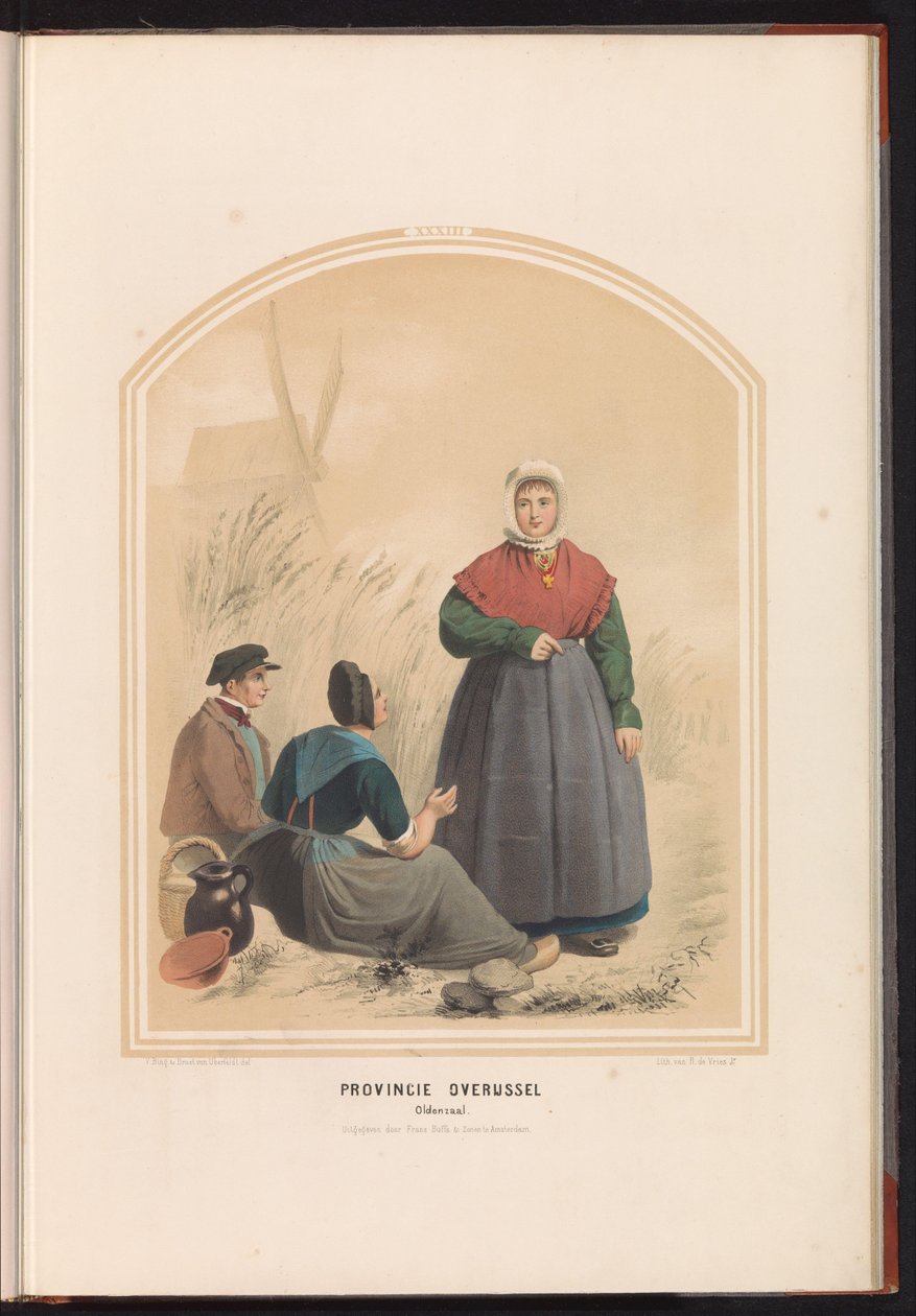 Traditional Costume of Oldenzaal in Overijssel, 1857 by Ruurt de Vries