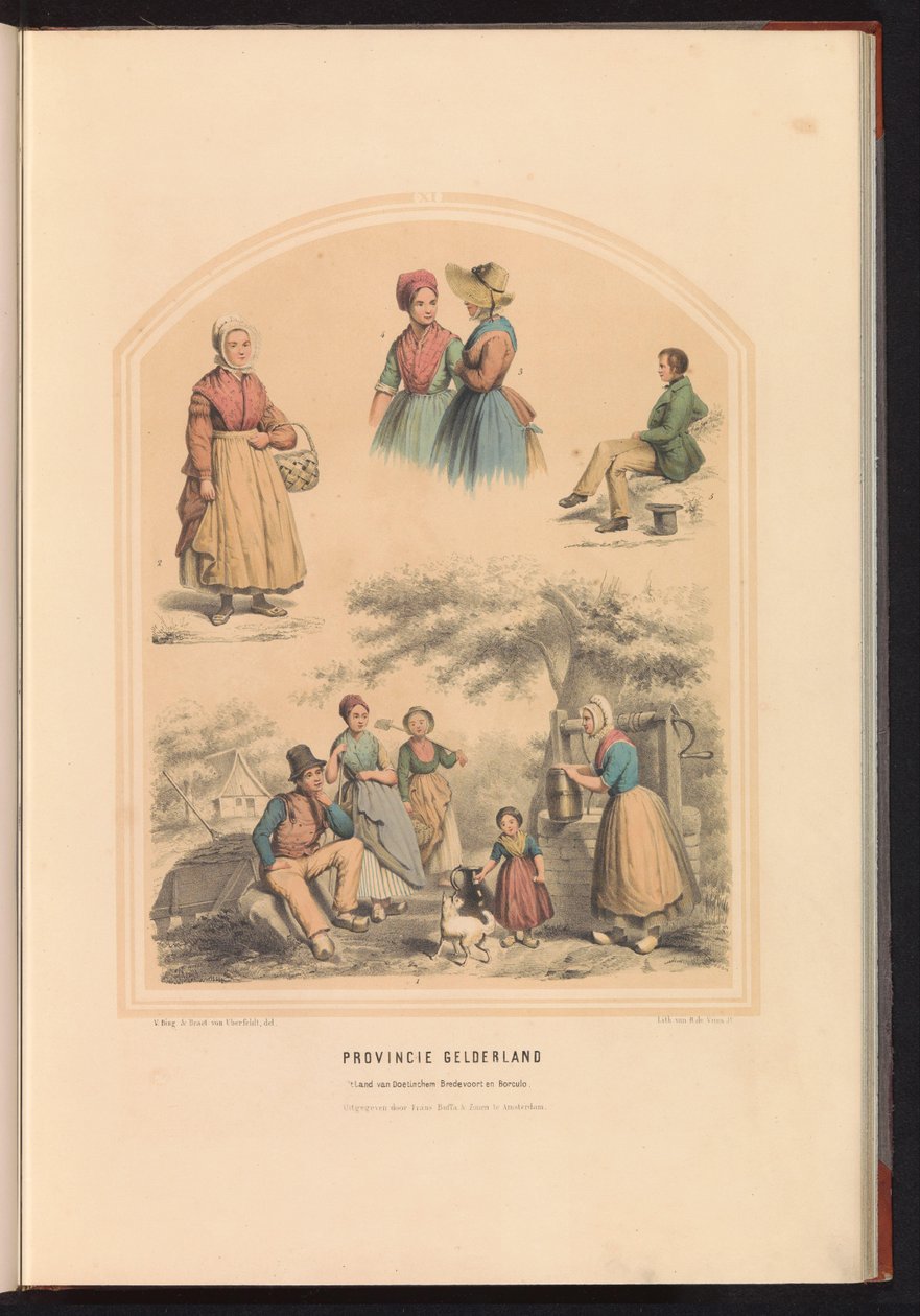 Costume of the Province of Gelderland, 1857 by Ruurt de Vries