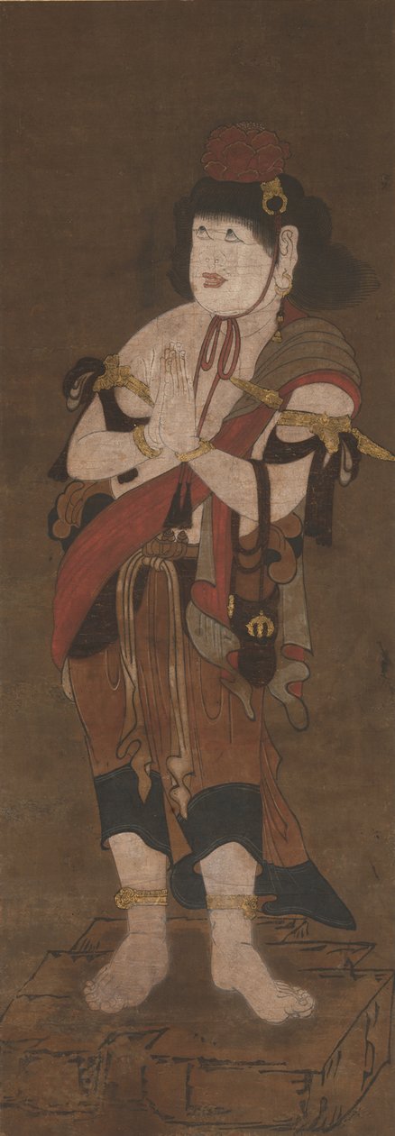 Attendant of Fudo Myoo, 14th century by Ryushu Shutaku