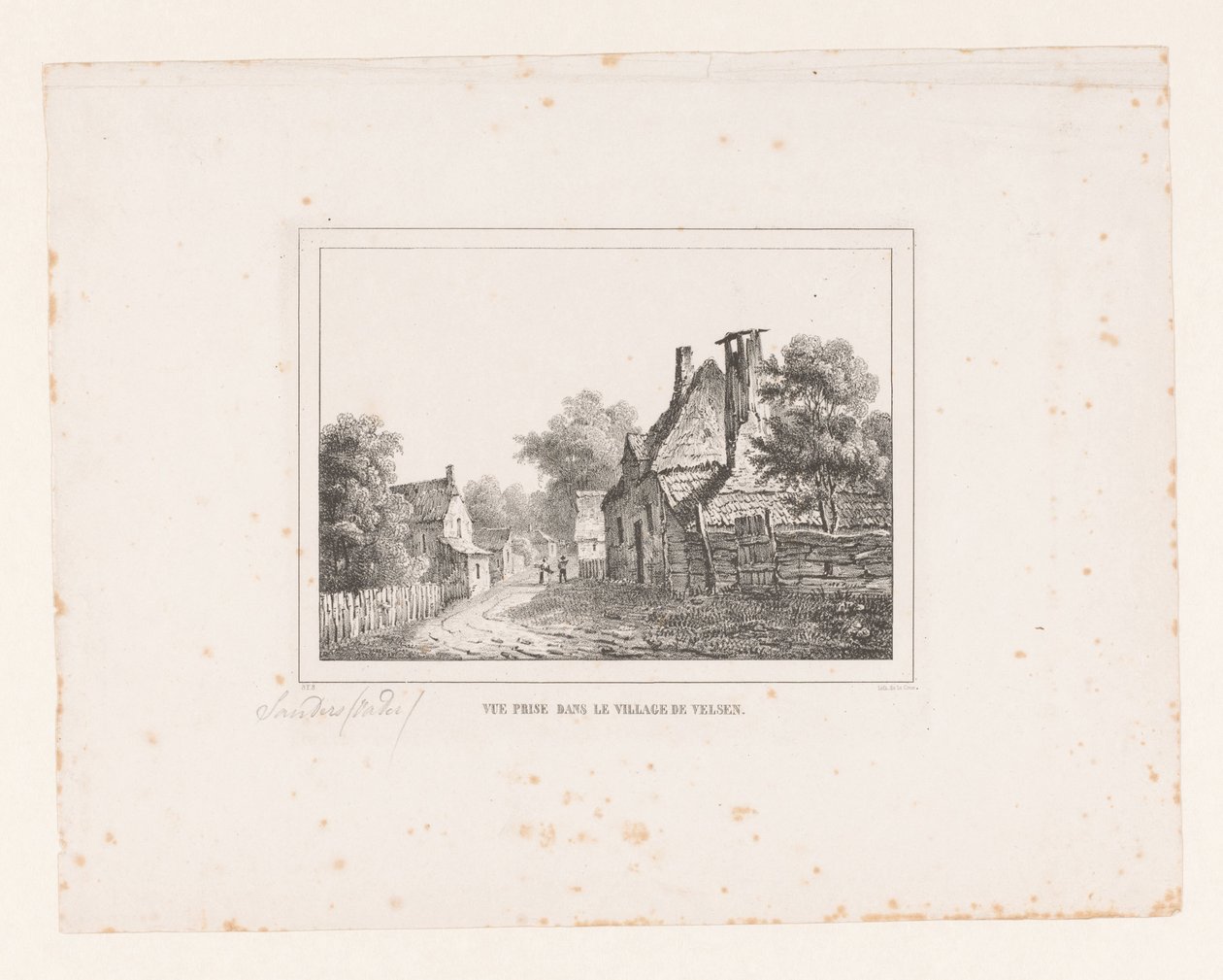 View in the Village of Velsen by S.F. Sanders