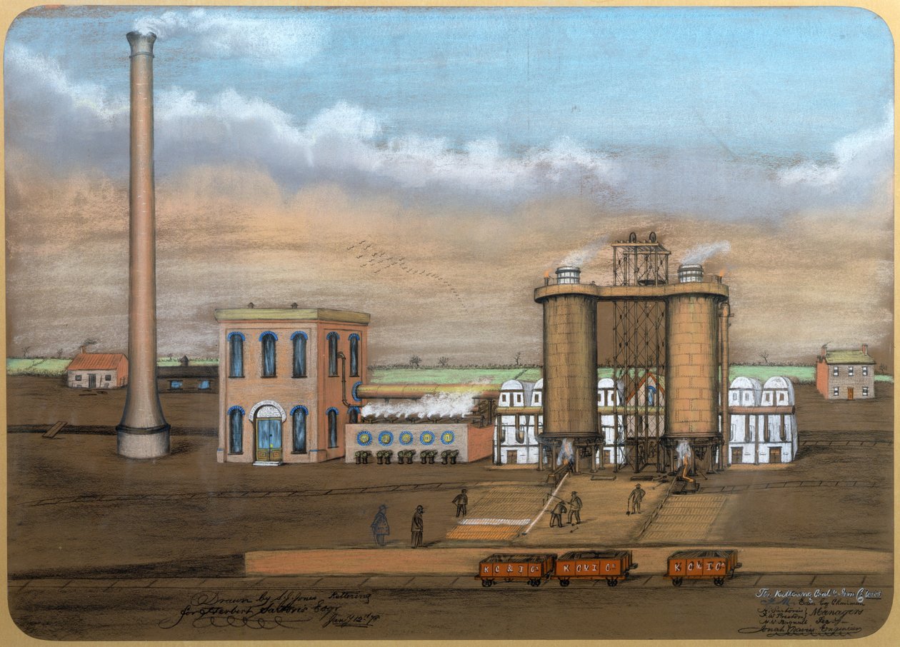 Kettering Furnaces, 1878 by S.J. Jones