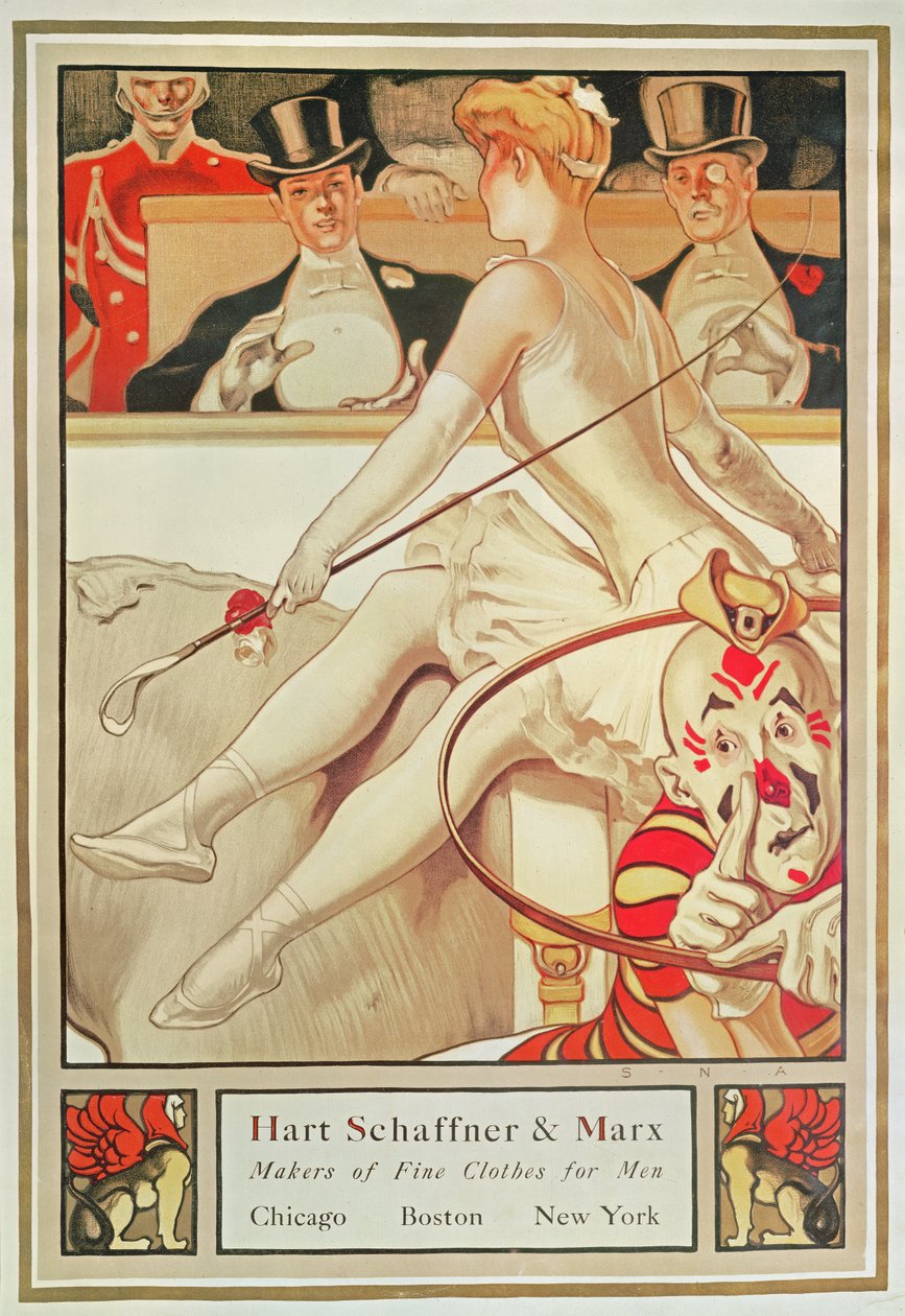 Poster advertising Hart Schaffner & Marx, Makers of Fine Clothes for Men, c.1925 by S.N. Abbott