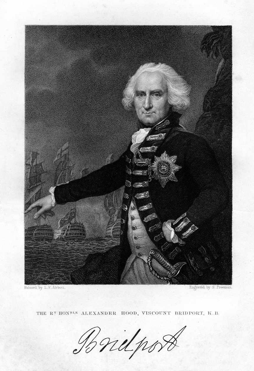 Admiral Alexander Hood, 1st Viscount Bridport by S. Freeman