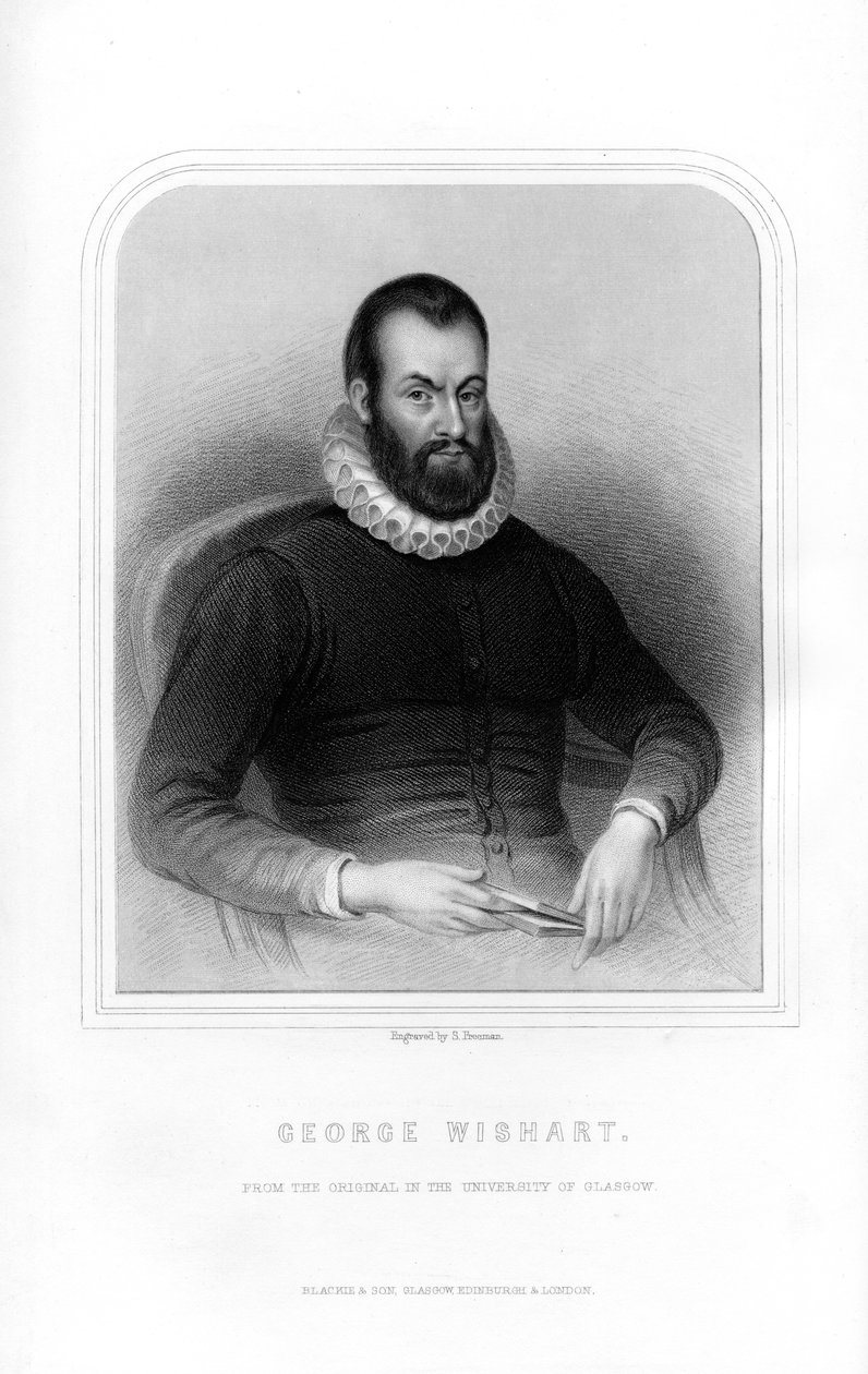 George Wishart, Scottish Religious Reformer and Protestant Martyr, 1870 by S. Freeman