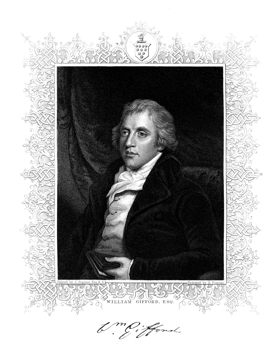 William Gifford, English Critic, Editor and Poet, 19th Century by S. Freeman