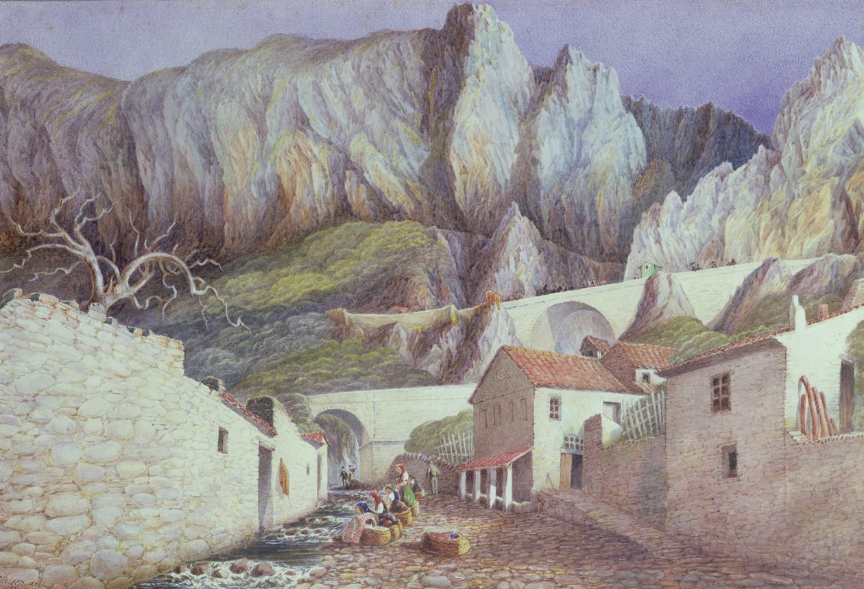 The Gorge at Menton, 1882 by S. Holden