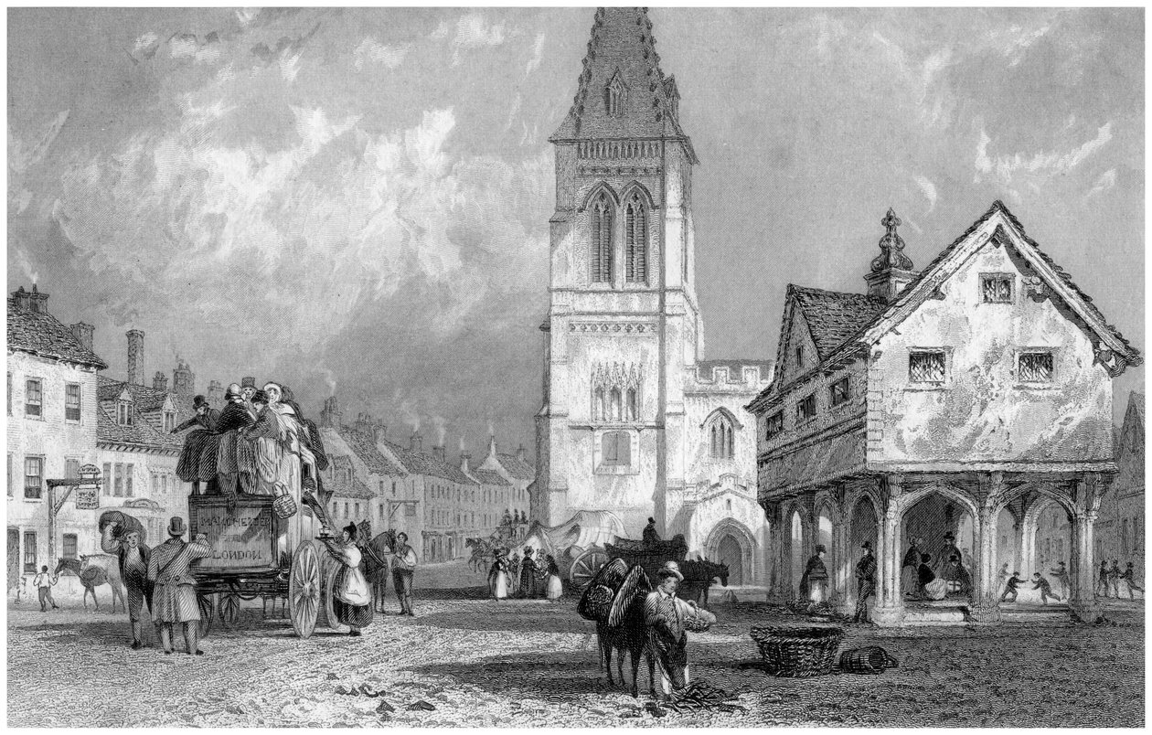 Market Harborough, Leicestershire, 19th century by S. Lacey