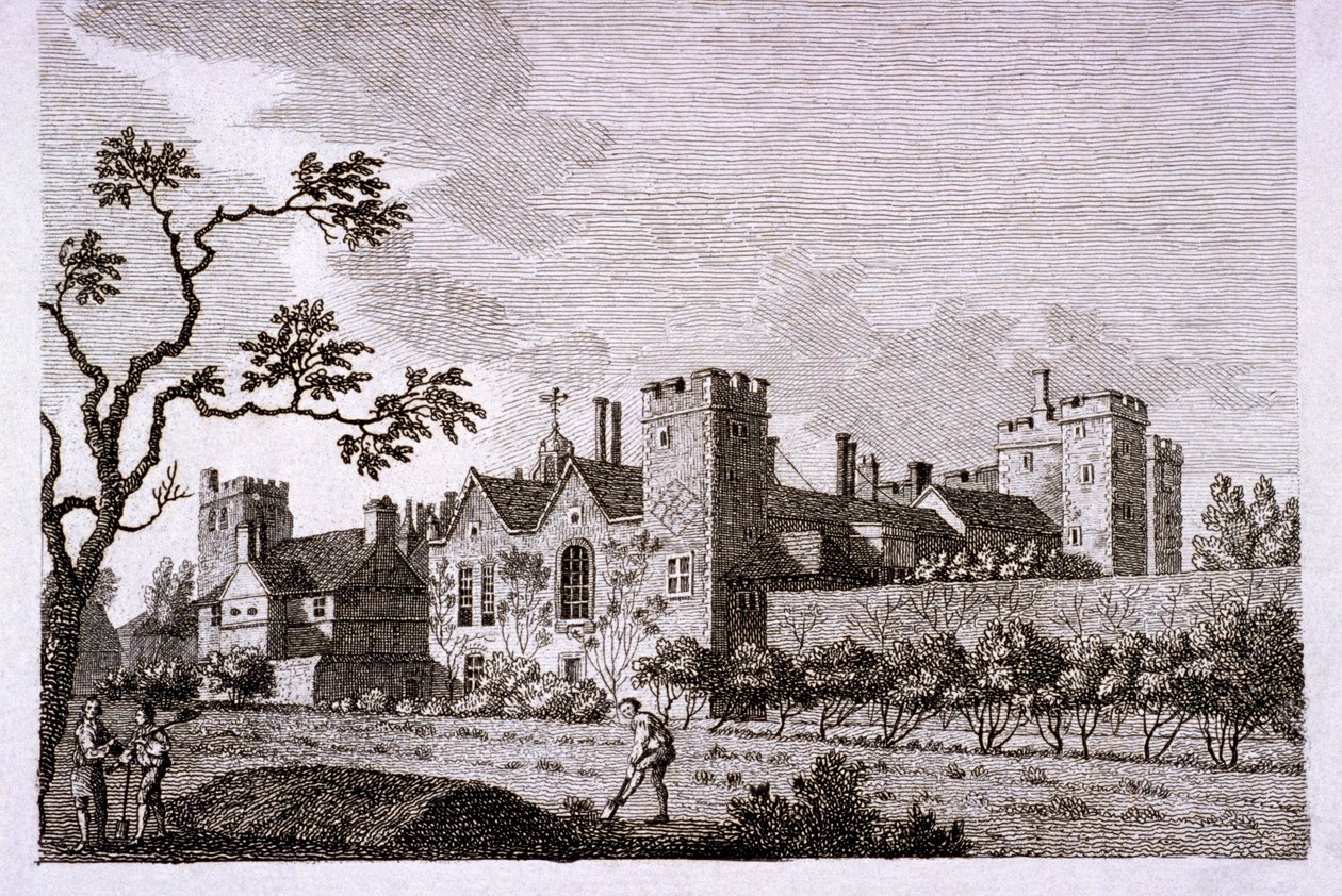 Garden at Lambeth Palace, London by S Sparrow