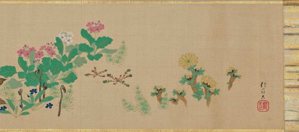 Flowers and Birds of the Four Seasons by Sakai Hoitsu