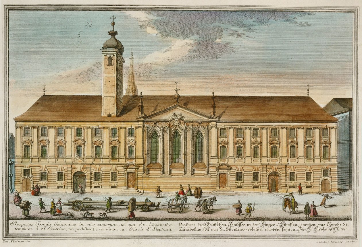 House of the Order of Teutonic Knights in Vienna by Salomon (after) Kleiner