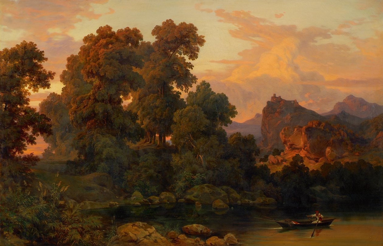 Italian Landscape by Salomon Corrodi
