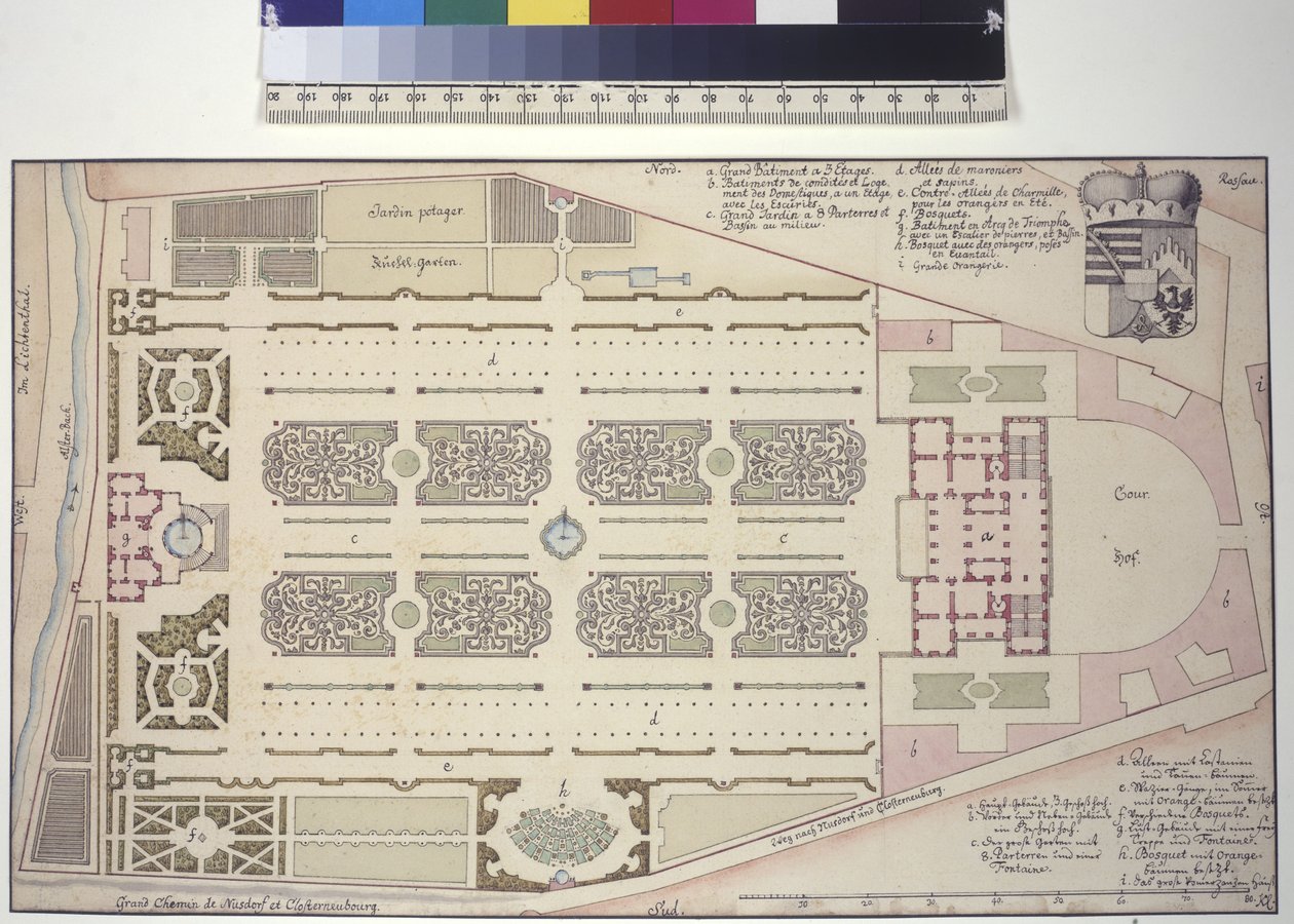 Liechtenstein Garden Palace - Ground Plan by Salomon Kleiner