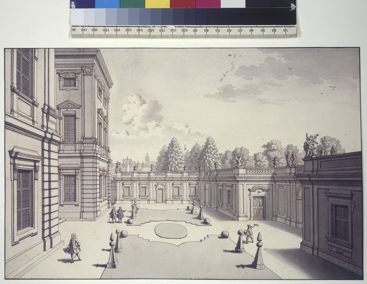 View of the Gardens of Liechtenstein Palace by Salomon Kleiner
