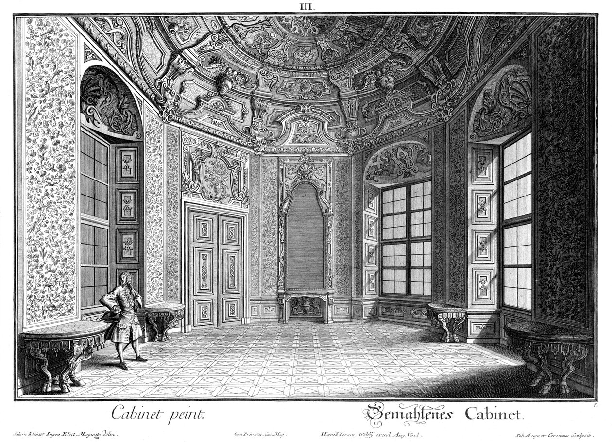 Painted Cabinet by Salomon Kleiner