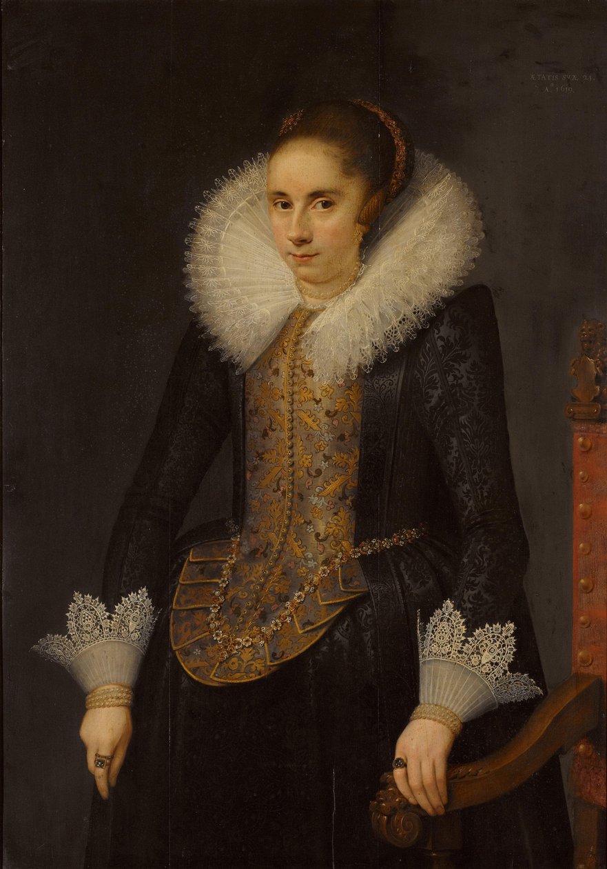 Portrait of Catharina Fourmenois (1598-1665) by Salomon Mesdach (attributed to)