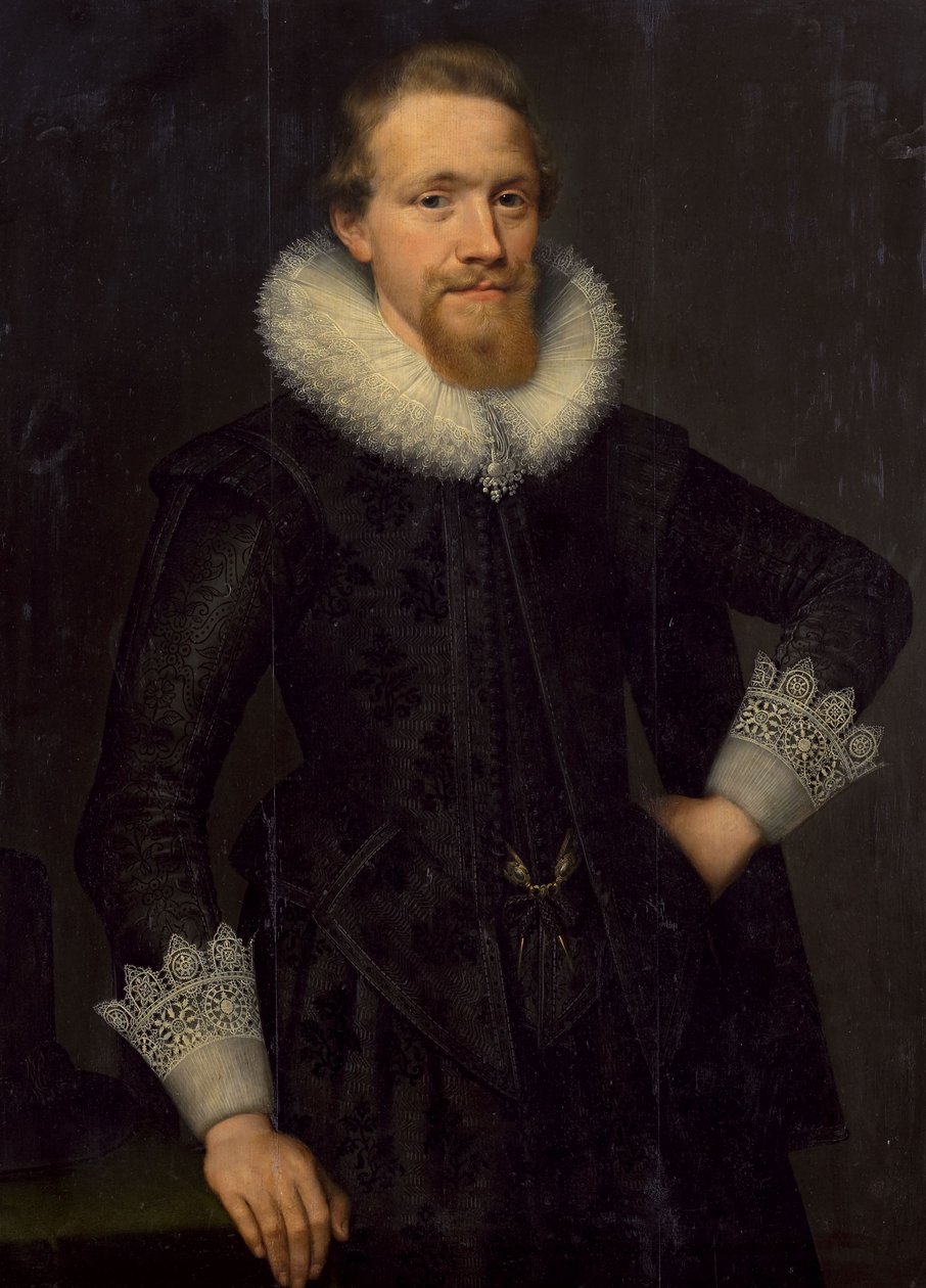 Portrait of Jacob Pergens by Salomon Mesdach: Fine art print