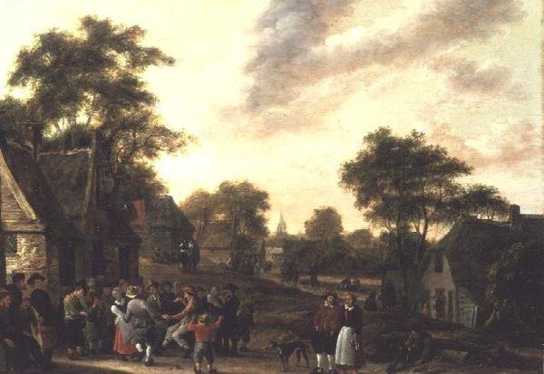 Peasants Roistering by Salomon Rombouts