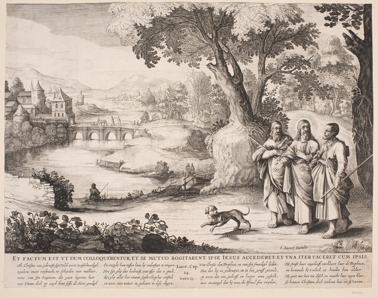 Pilgrims to Emmaus by Salomon Savery