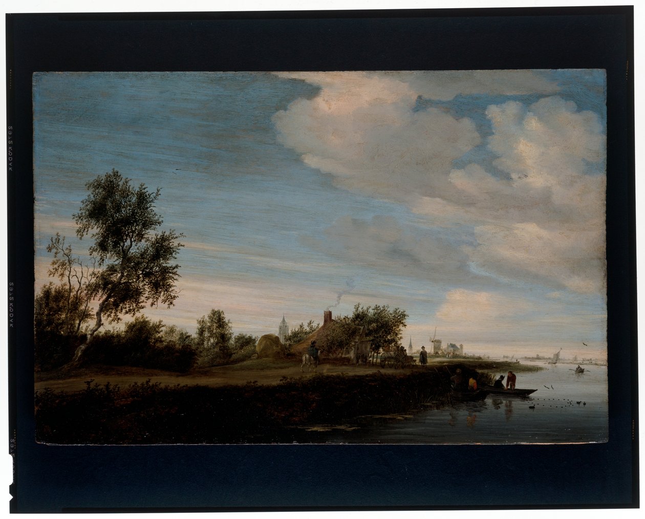 A House by a River by Salomon van Ruisdael or Ruysdael