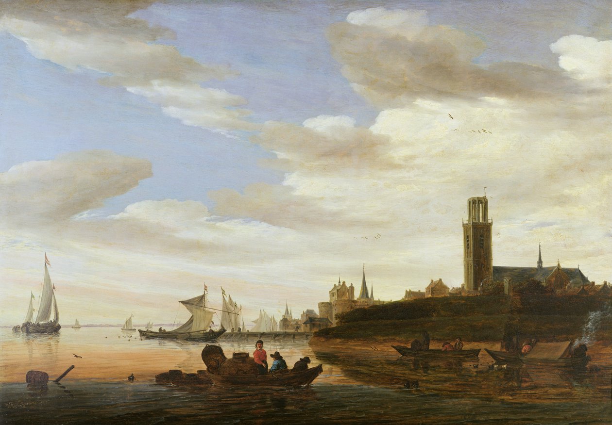 Haarlem by Salomon van Ruisdael or Ruysdael