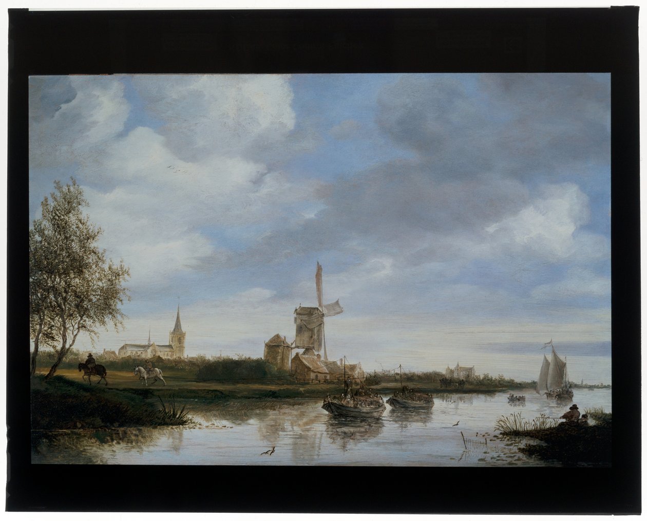 River Landscape with Windmill by Salomon van Ruisdael or Ruysdael