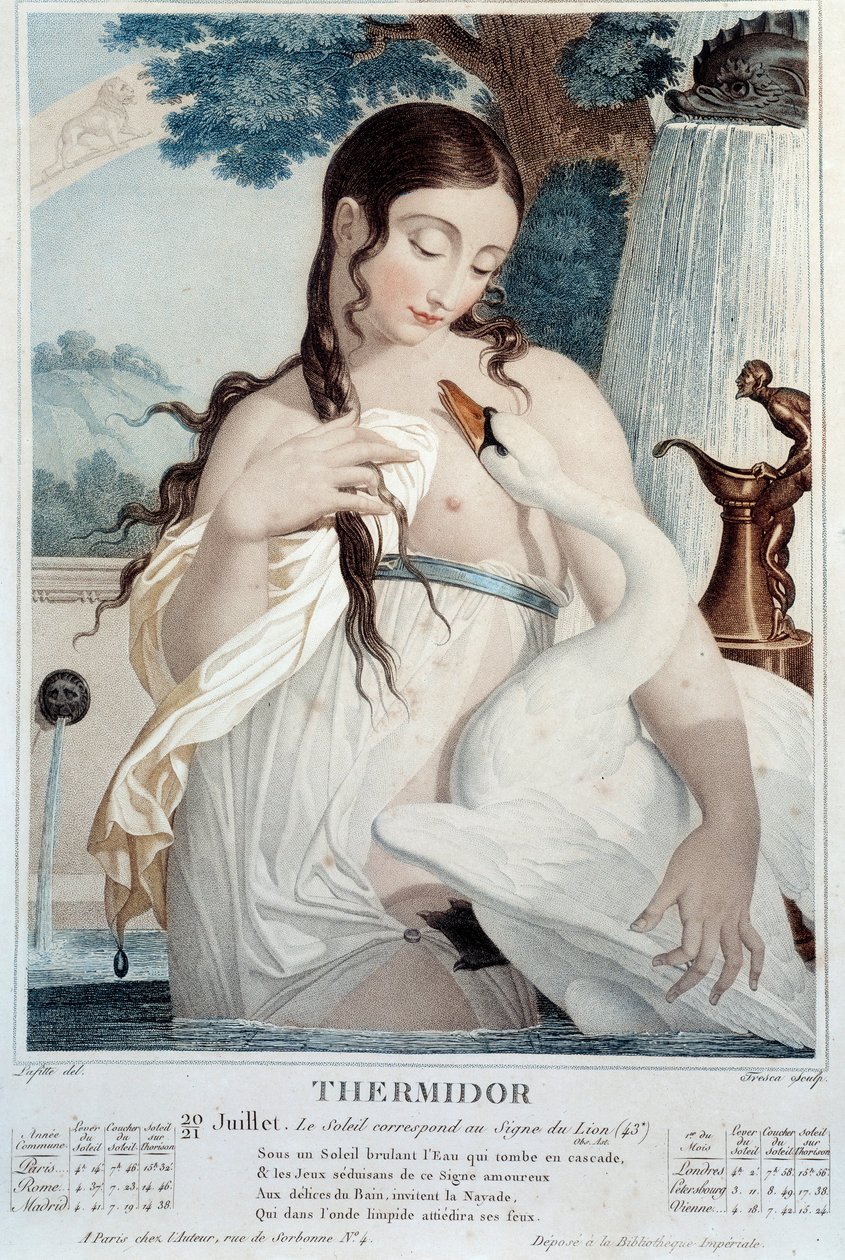Revolutionary calendar of July 20 and 21: Thermidor: The sun is at the sign of Lion by Salvadore Tresca