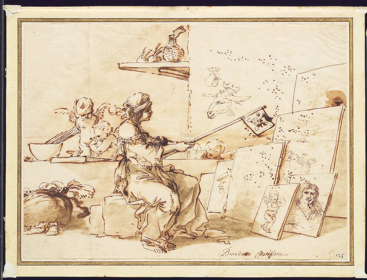 Allegory of Poor Painting, c.1649-50 by Salvator Rosa