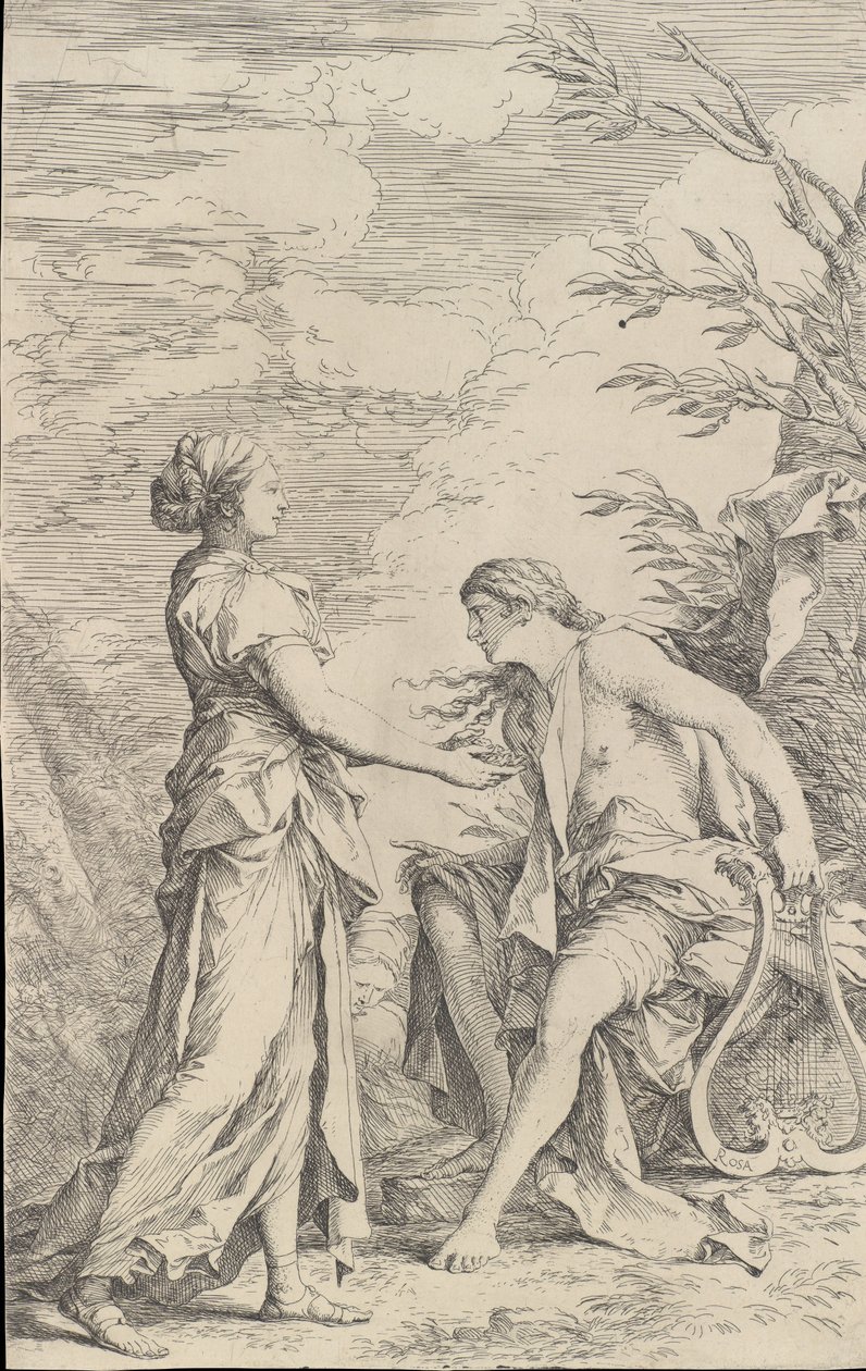 Apollo and the Cumaean Sibyl by Salvator Rosa