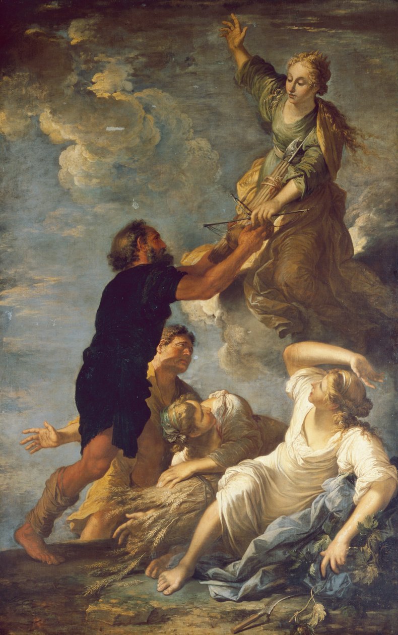 Astraea Leaves the Earth, c.1665 by Salvator Rosa