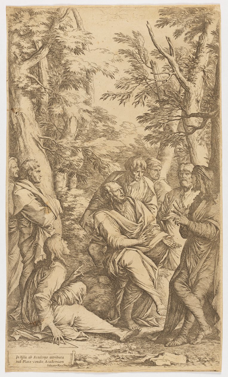 The Academy of Plato by Salvator Rosa