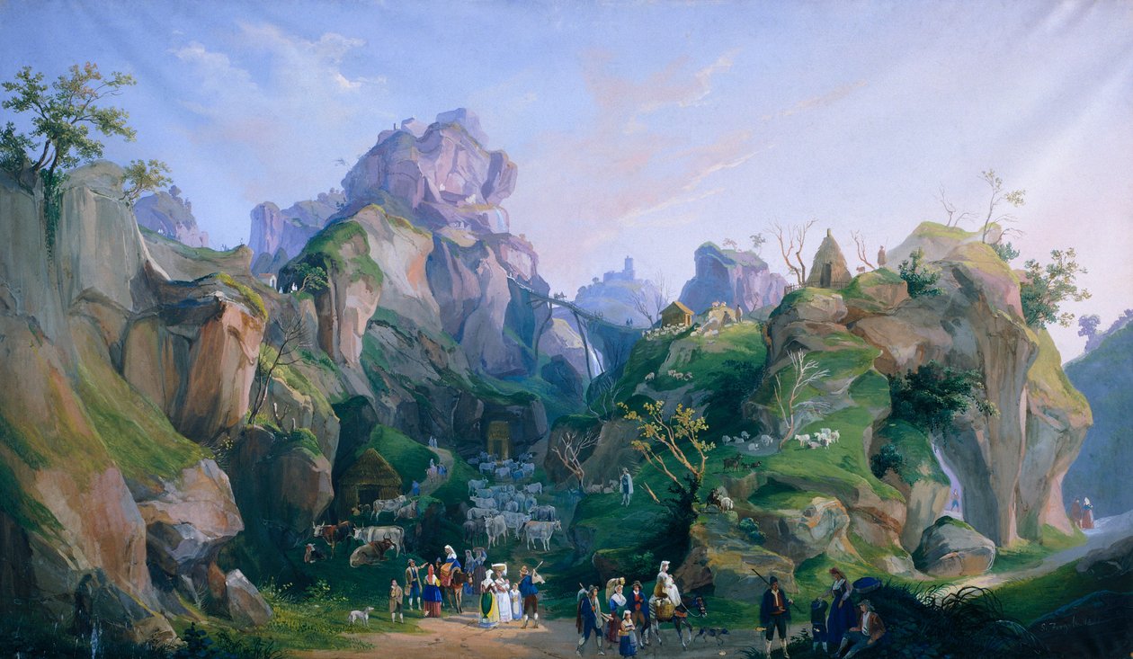 Royal Nativity Scene of Ferdinand II, Royal Palace of Caserta by Salvatore Fergola