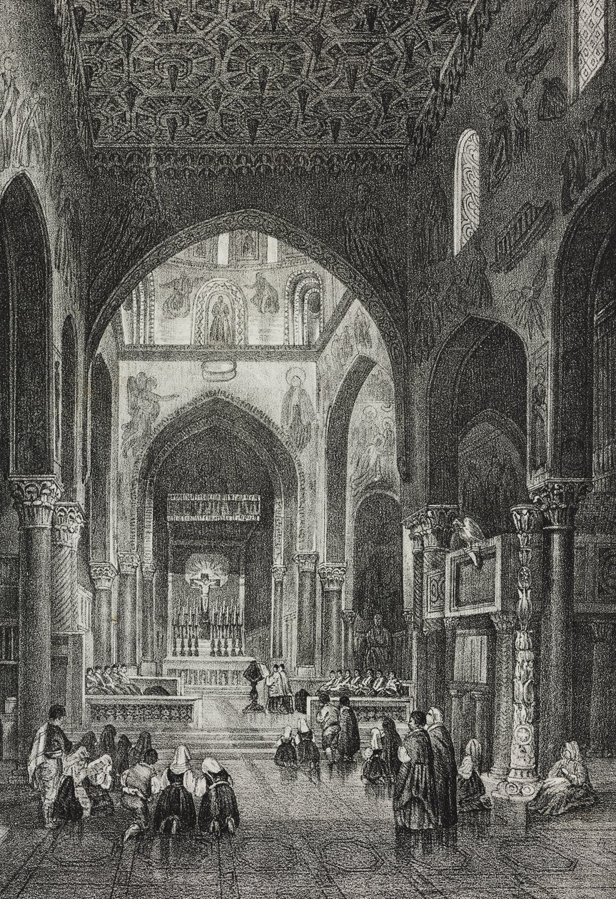 Interior of Palatine Chapel in Palazzo dei Normanni or Royal Palace in Palermo, Sicily, Italy by Salvatore Puglia