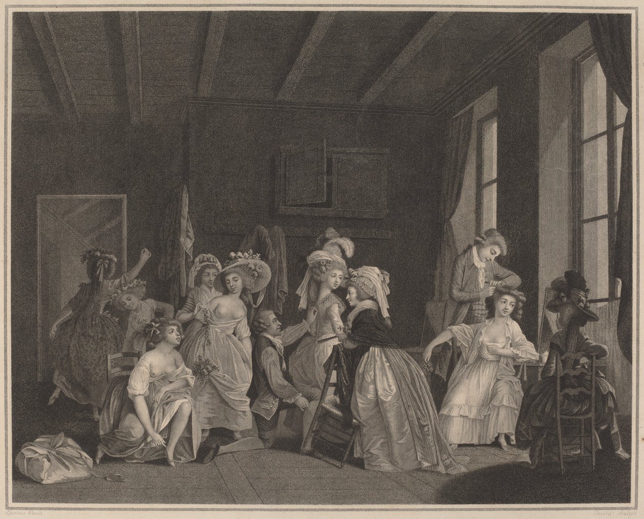 The Preparations for the Ballet by Salvatore Tresca after Nicolas Lavreince