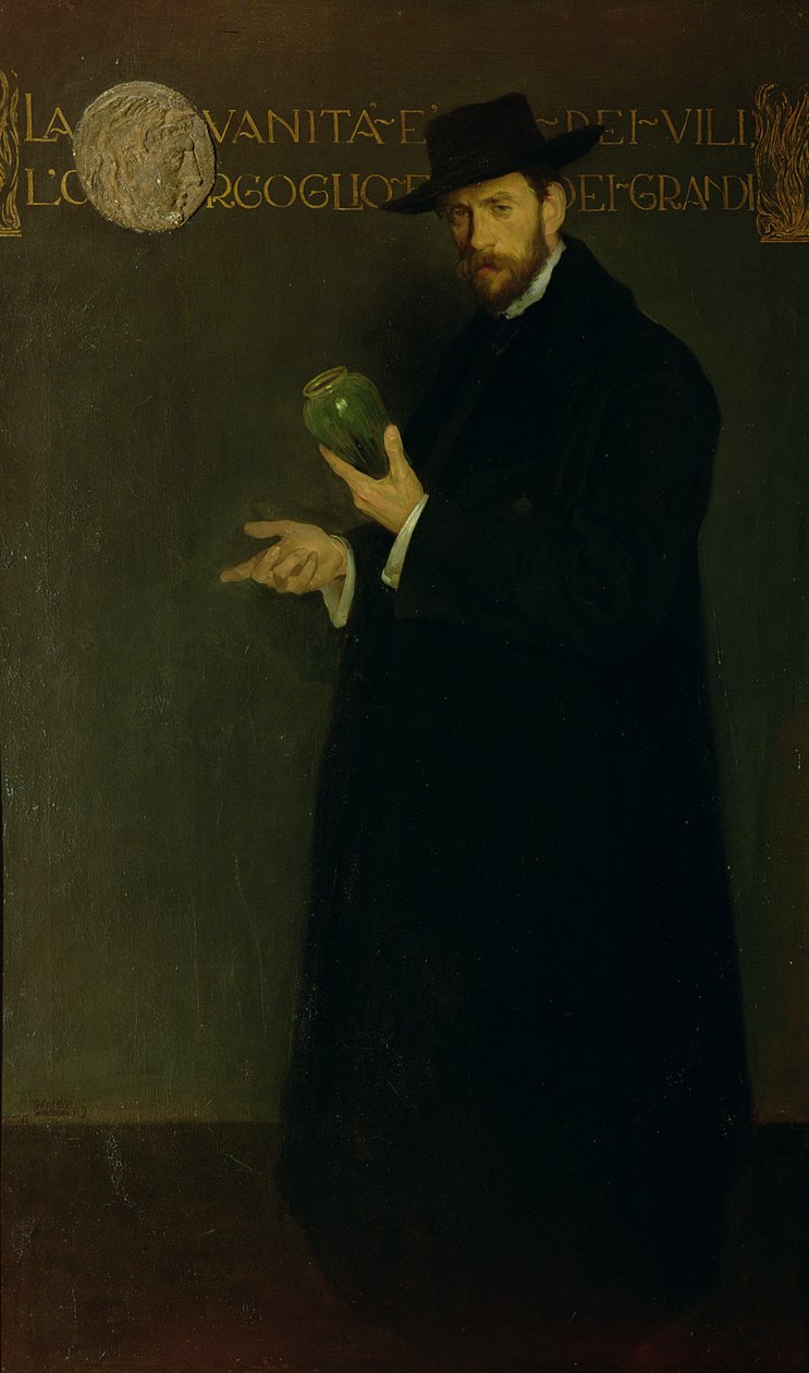 Portrait of Galileo Chini (1873-1956) by Salvino Tofanari
