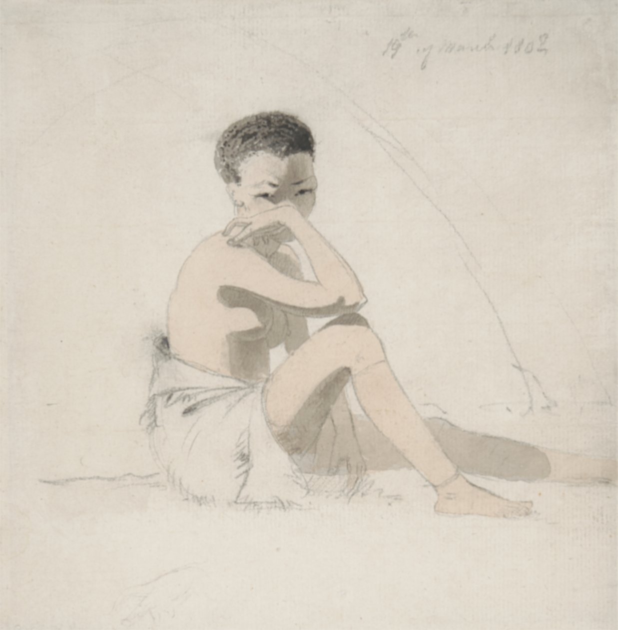 Korah Girl Seated, 1802 by Samuel Daniell