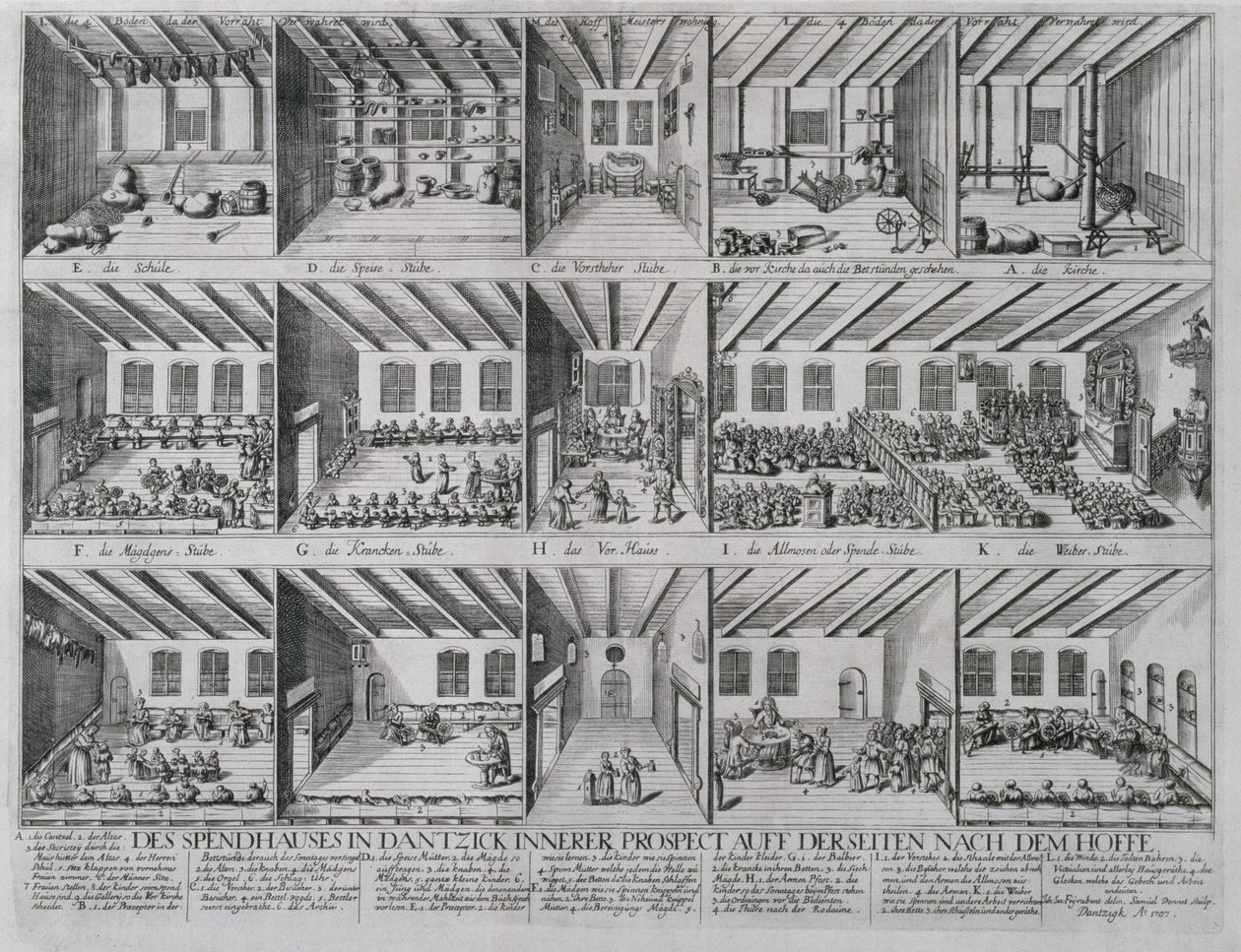 Shelter for the Children and the Elderly, 1707 by Samuel Donnet